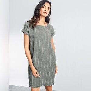 EILEEN FISHER Organic-Cotton & Hemp Short Dress